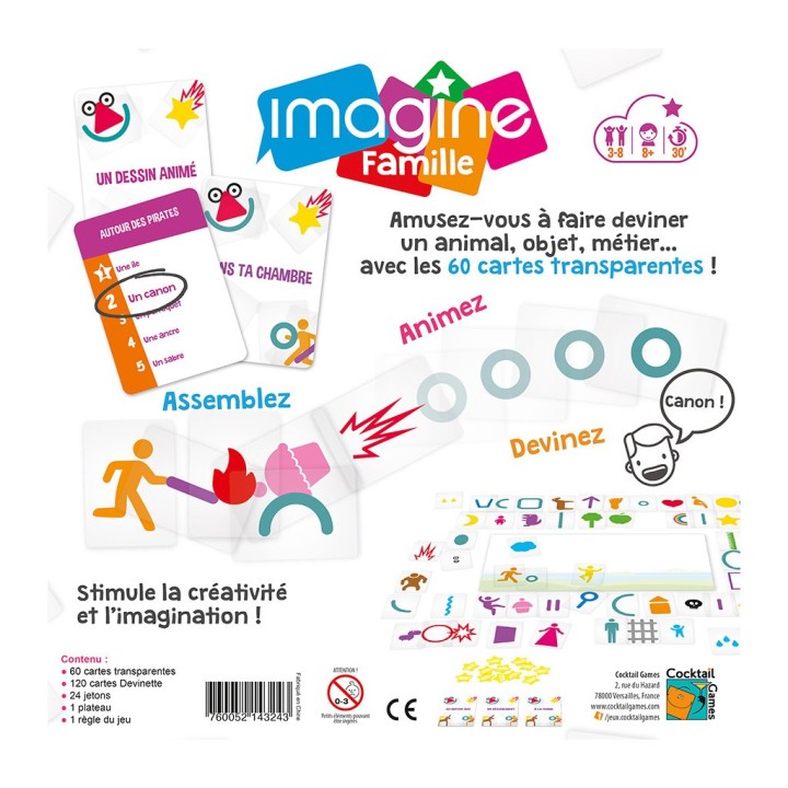 Imagine Famille – Jeu de Société, Créativité et Cartes Transparentes | Kroma