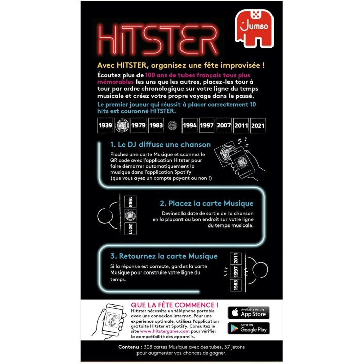 Hitster - Le jeu des hits 100% en français (vol 2)