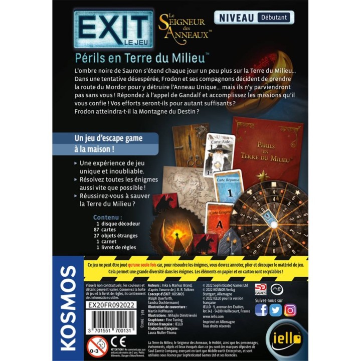Exit – Périls en Terre du Milieu : Escape Game et Anneau Unique | Kroma