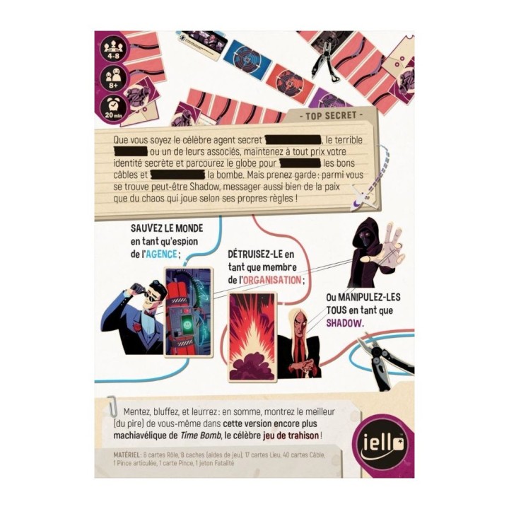 TimeBomb Undercover – Jeu de Bluff, Rôles Cachés et Déduction | Kroma