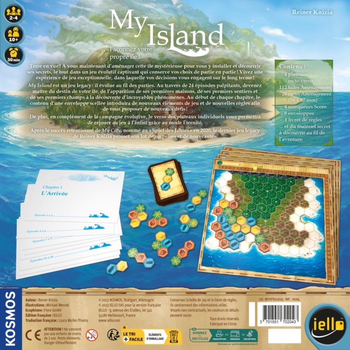 My Island – Jeu de Stratégie, Legacy et Placement de Tuiles | Kroma
