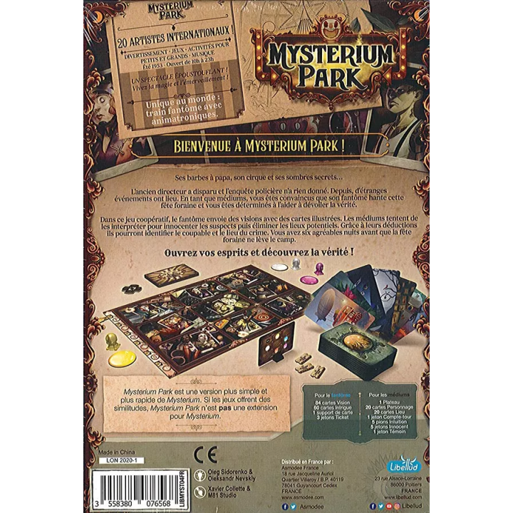 Mysterium Park - Jeu Coopératif d'Enquête | Kroma