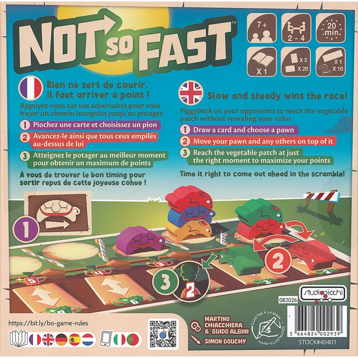 Not So Fast - Jeu de Course & Bluff |  Kroma