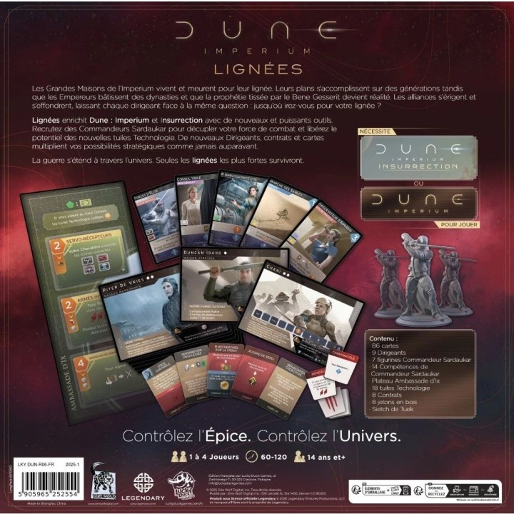 Dune Impérium : Lignées (Ext.) – Extension Stratégie | Kroma