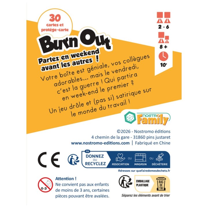 Burn Out – Jeu de Cartes d'Ambiance & Vachement Drole | Kroma